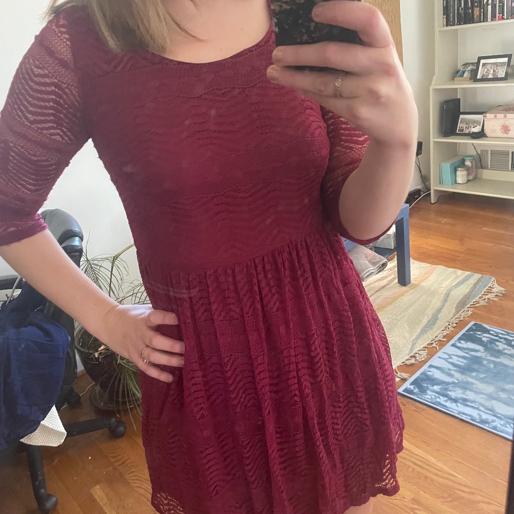 Miami Cranberry Dress - Size M